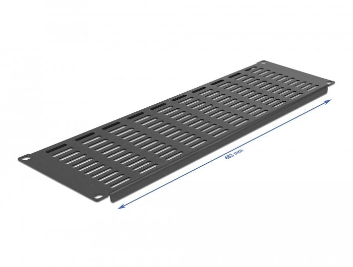 19? Netzwerkschrank Panel Mit Lüftungsschlitzen Horizontal 3 He Schwarz