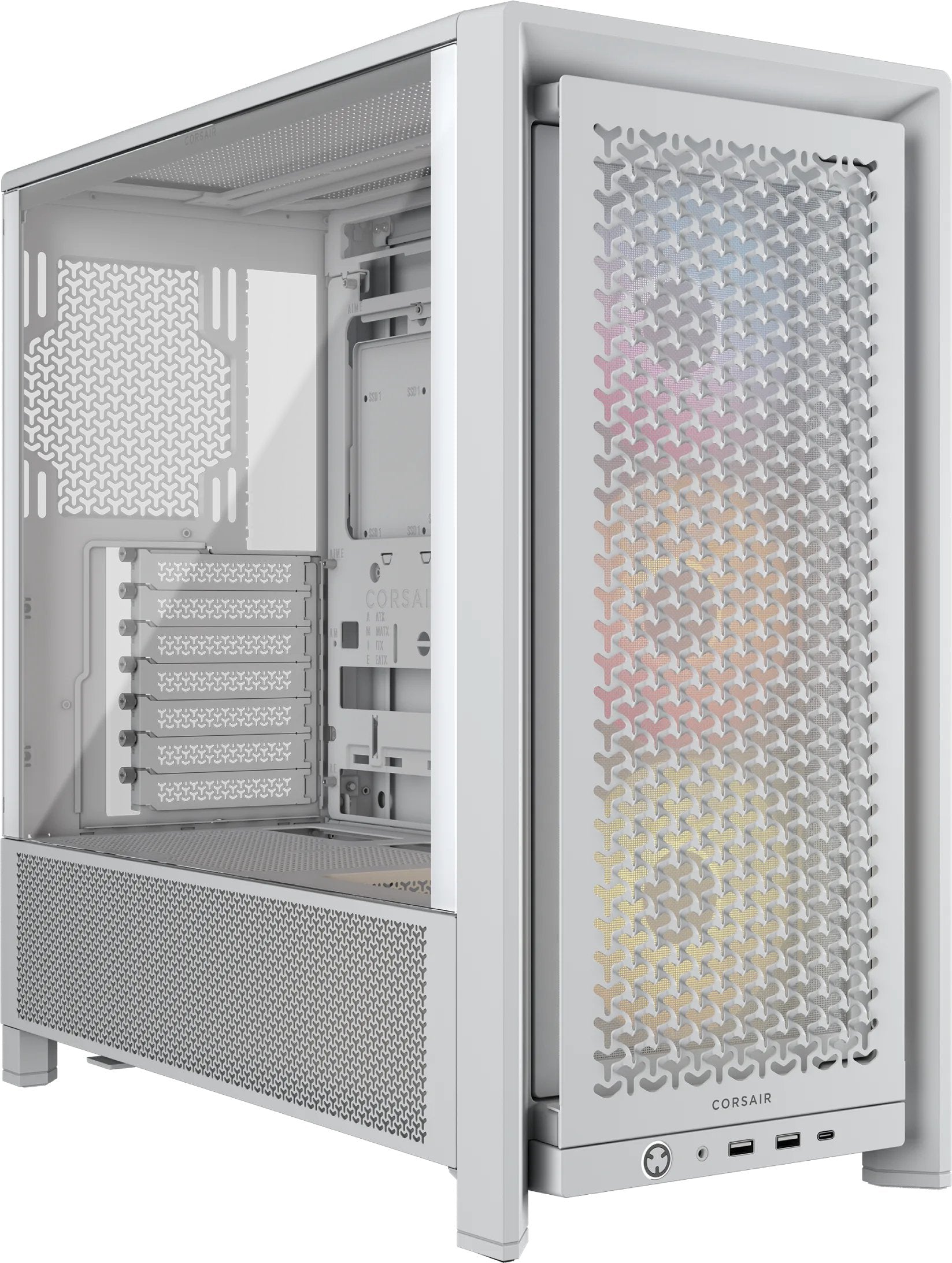 EAN 0840440487722 - Corsair FRAME 4000D RS ARGB Midi Tower Blanco imagen 1