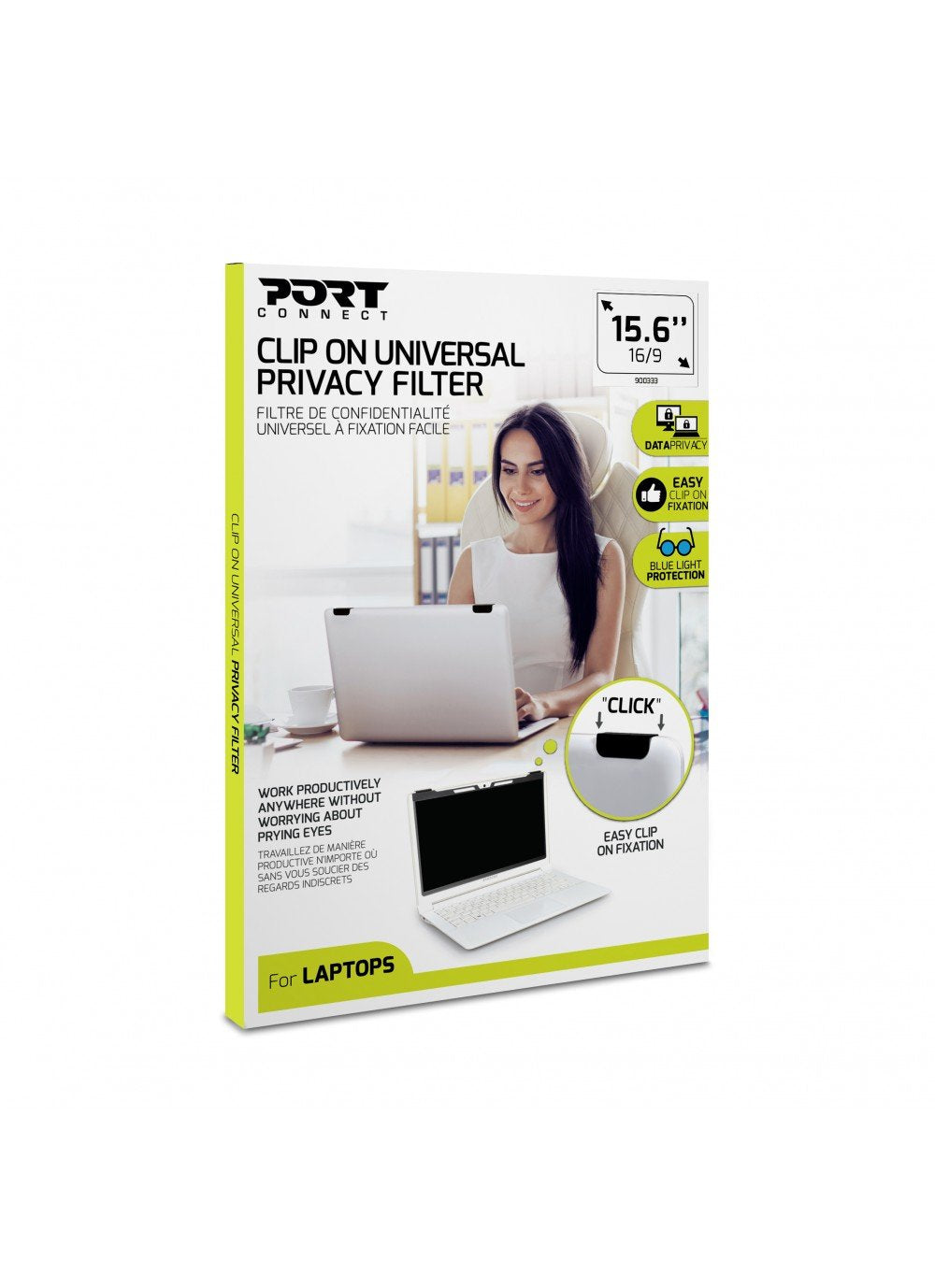 Port Designs 900333 Display Privacy Filters Frameless Display Privacy Filter 39.6 Cm (15.6")