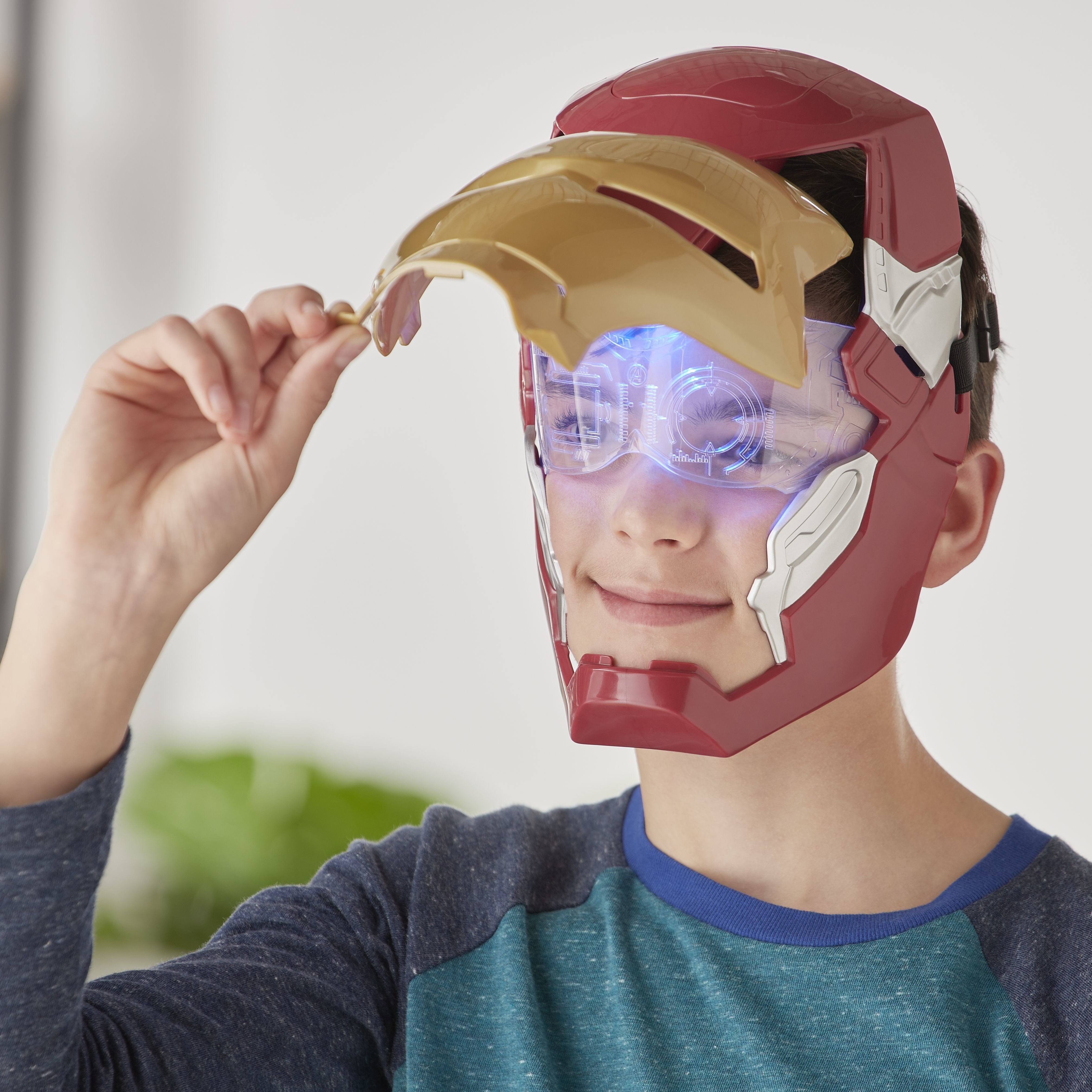 Hasbro Marvel Avengers Iron Man Máscara Electrónica Con Efectos De Luz, Juego De Rol E65025l0