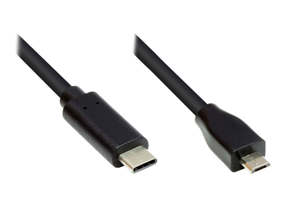 Alcasa Gc-M0121 Cable Usb 0,5 M Usb 2.0 Micro-Usb B Usb C Negro