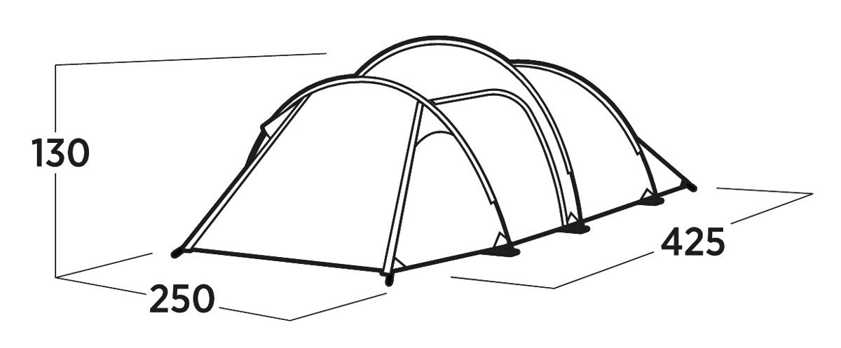 EAN 5709388144621 - Easy Camp Hemsedal 4 Verde Tienda tipo túnel imagen 5