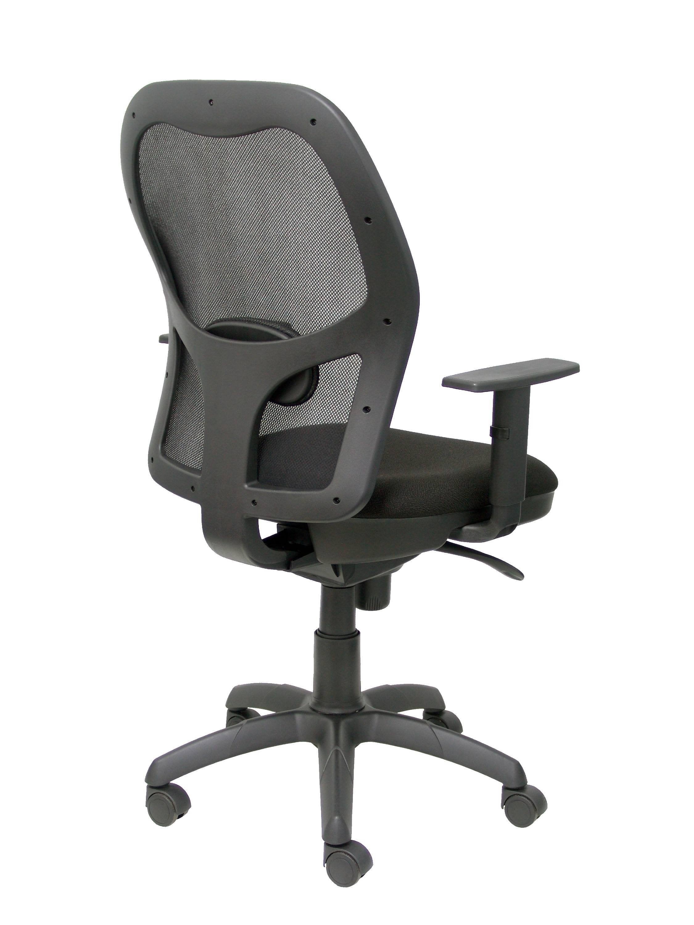 Silla Jorquera Malla Negra Asiento Bali Negro