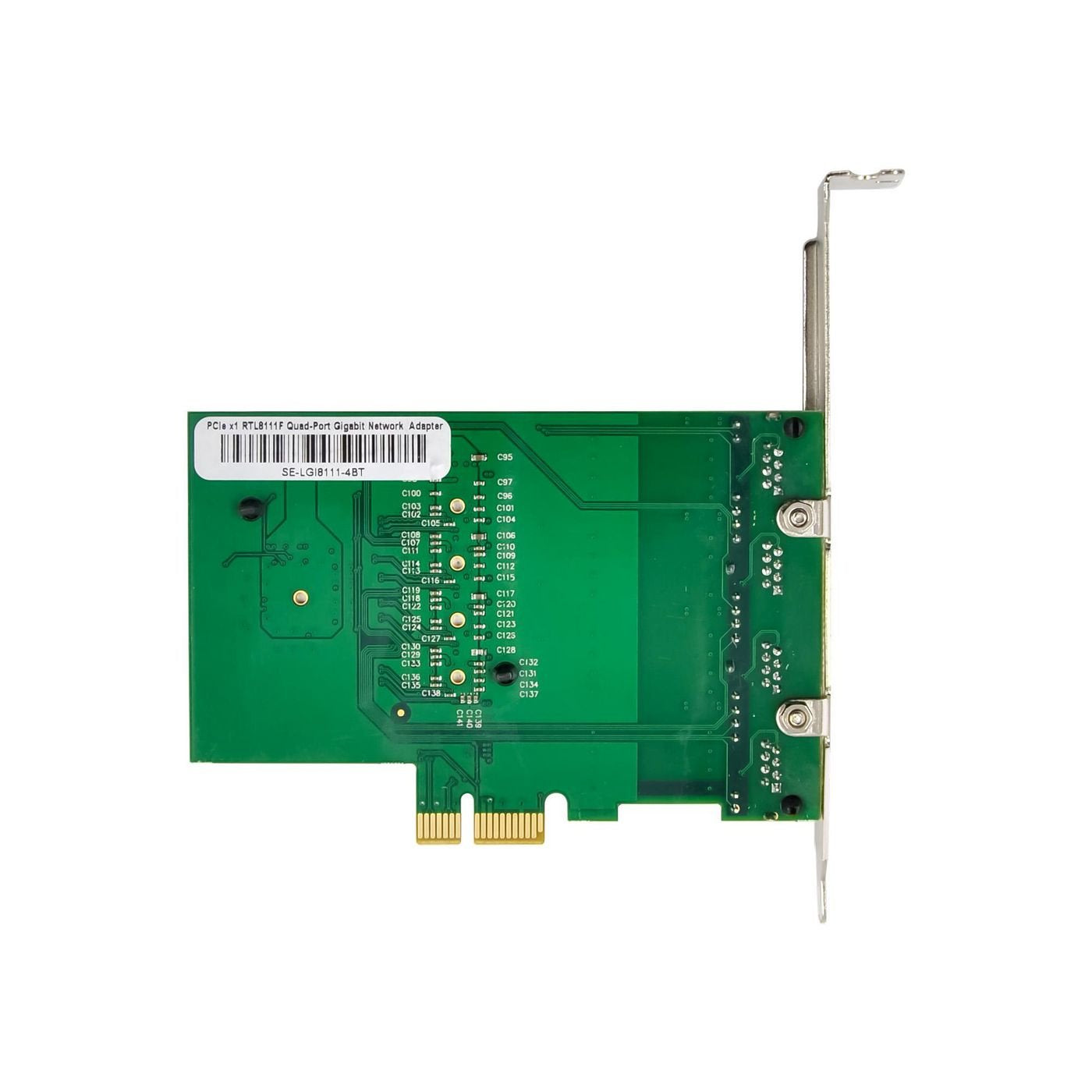 Network Card Pcie X1 Rtl8111f  Quad-1g Rj45