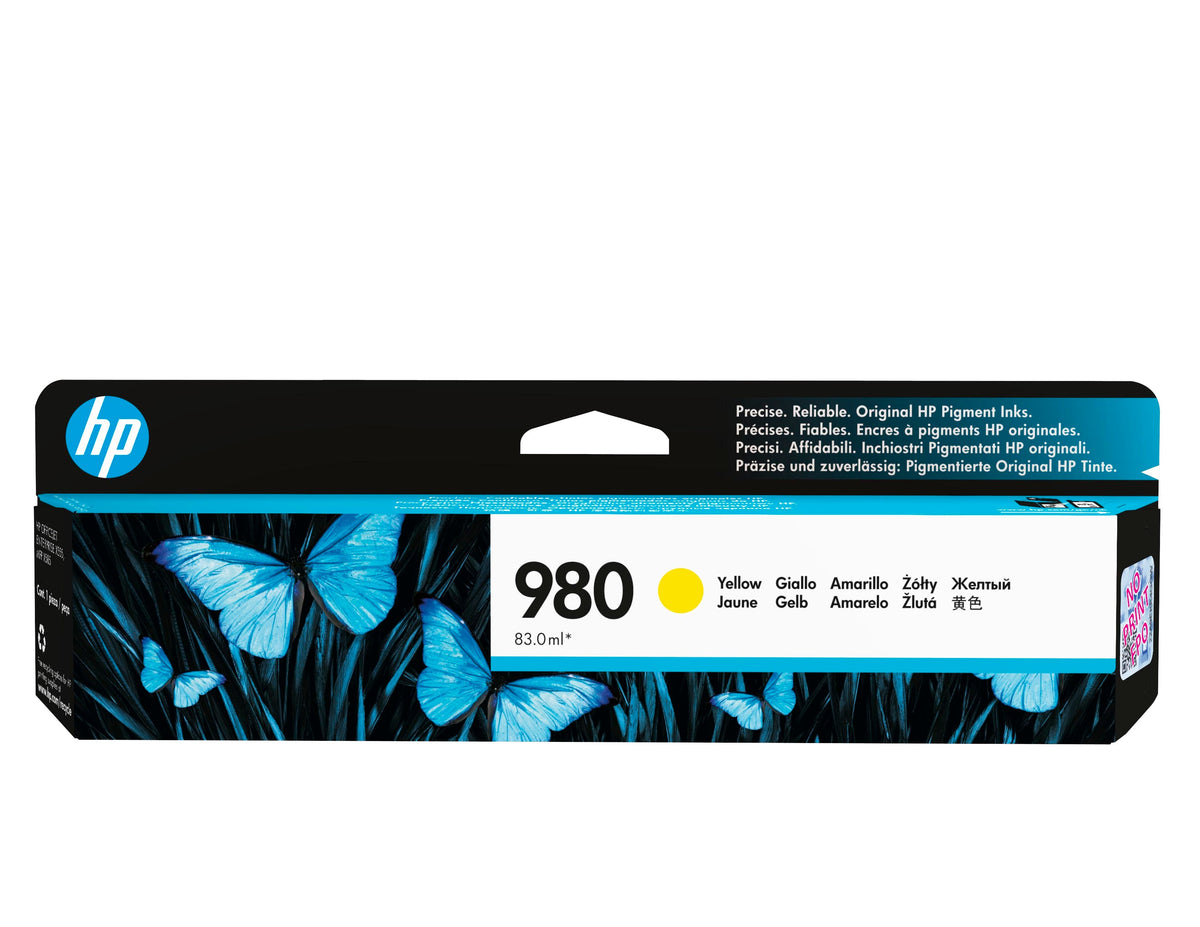 EAN 0887758769140 - HP 980 Yellow Original Ink Cartridge cartucho de tinta 1 pieza(s) Rendimiento estándar imagen 1