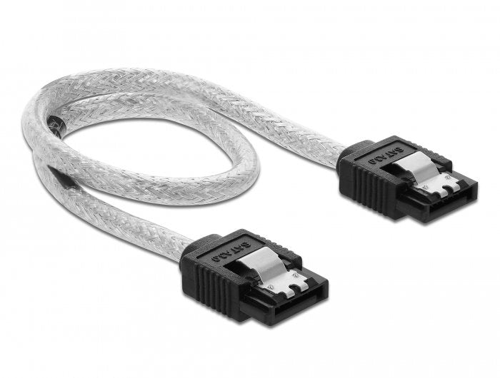 Cable Delock Sata 6 Gb/S 30 Cm Transparente