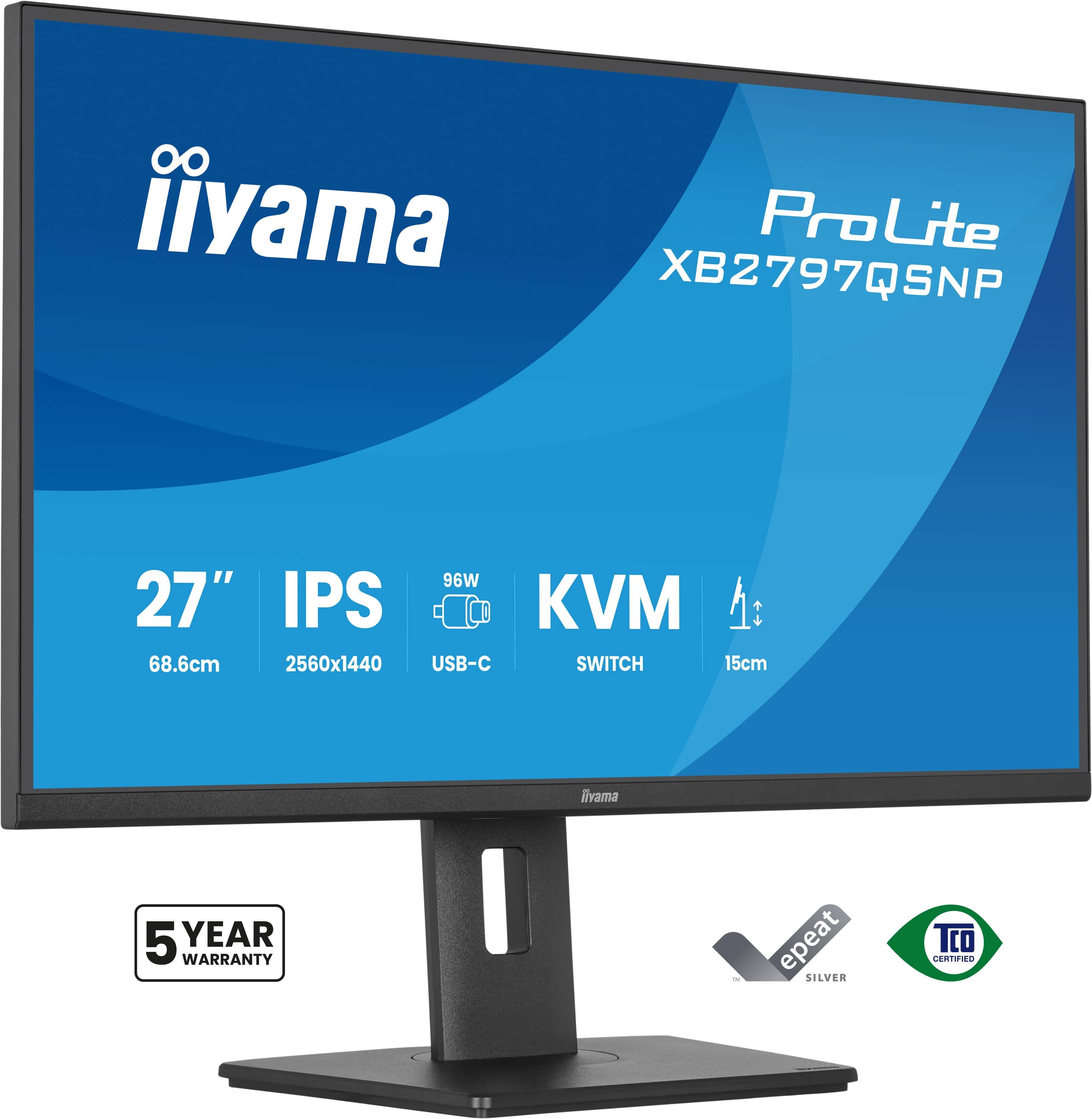 EAN 4948570125944 - iiyama ProLite XB2797QSNP-B1 pantalla para PC 68,6 cm (27") 2560 x 1440 Pixeles Quad HD LCD Negro imagen 1