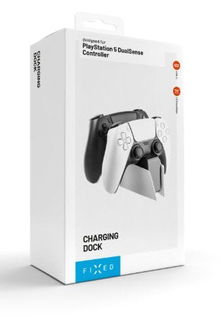 Fixed Dual Charger Stand For Ps5 Controller, Negro And White