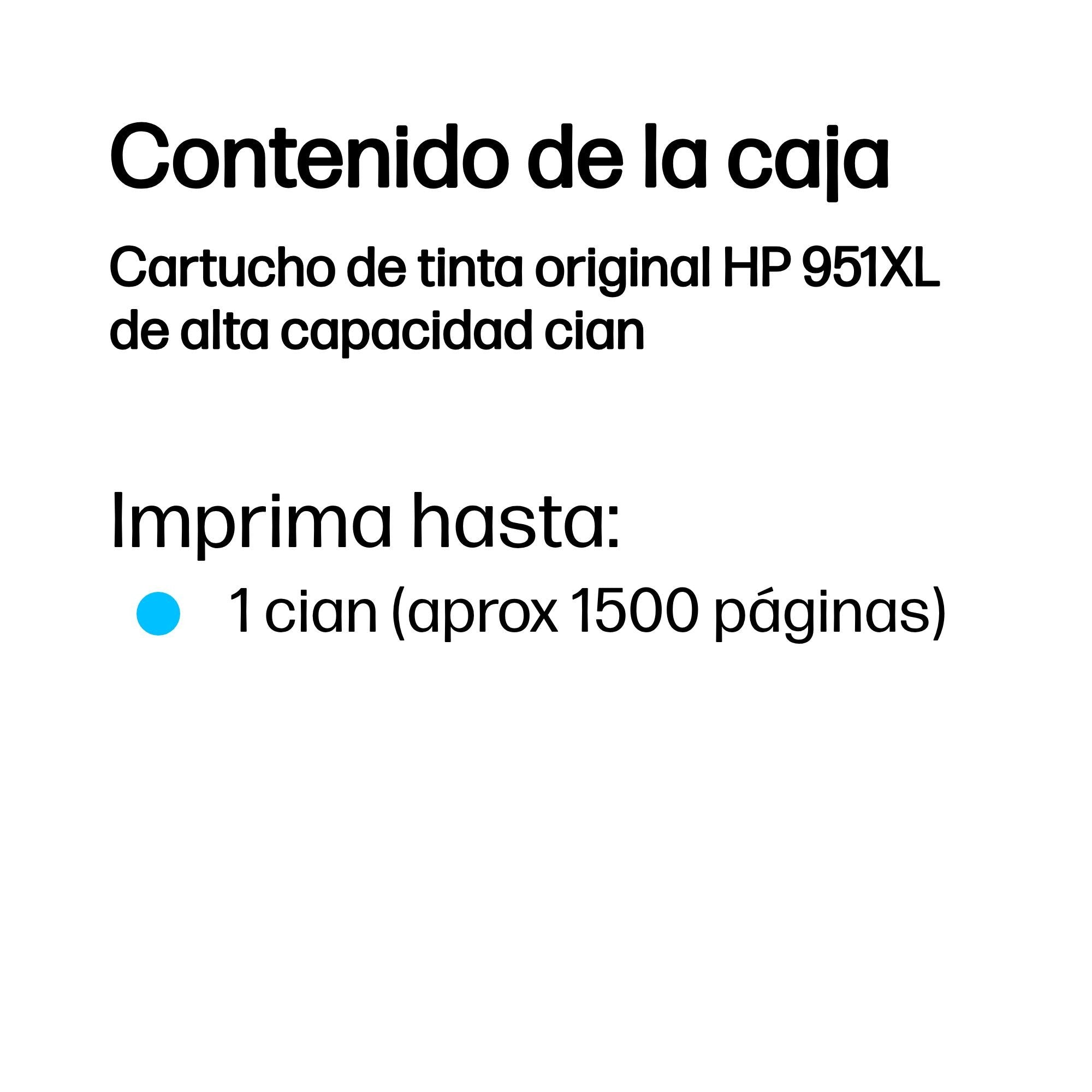 EAN 8861117489766 - HP 951XL High Yield Cyan Original Ink Cartridge cartucho de tinta 1 pieza(s) imagen 3