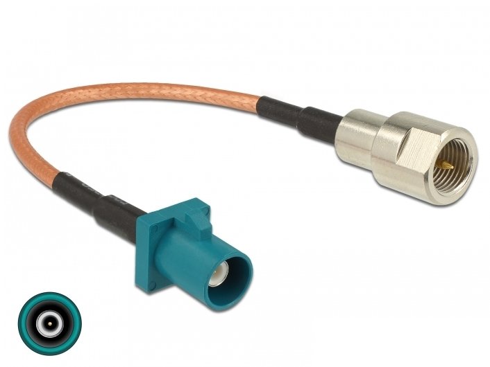 Delock Cable De Antena Fakra Z Macho > Fme Macho Rg-316 15 Cm