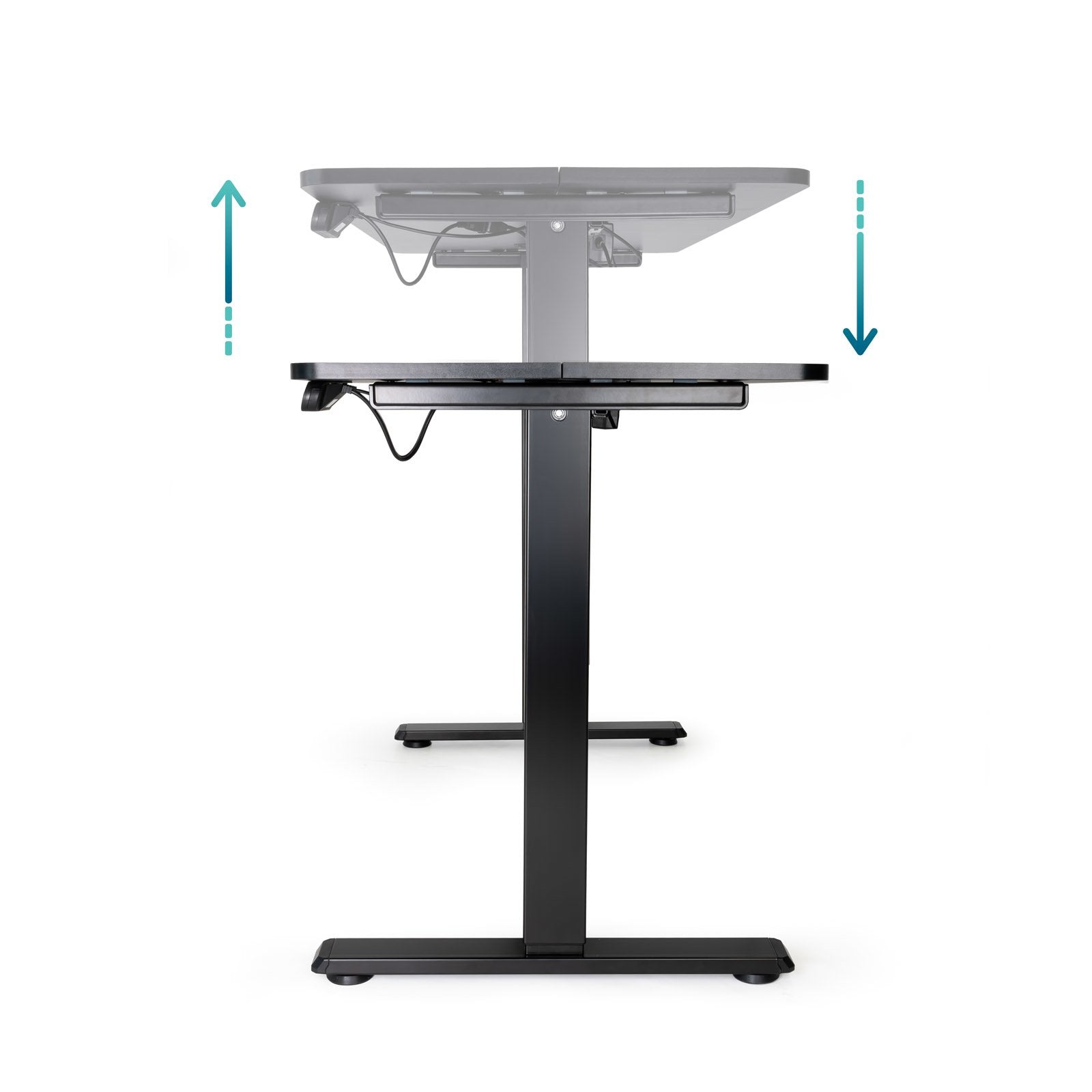 Tooq Origami Mesa De Escritorio Electrica Ajustable En Altura 730-1180mm - Motor Dc 100-240v - Tablero De Mdf 18mm -