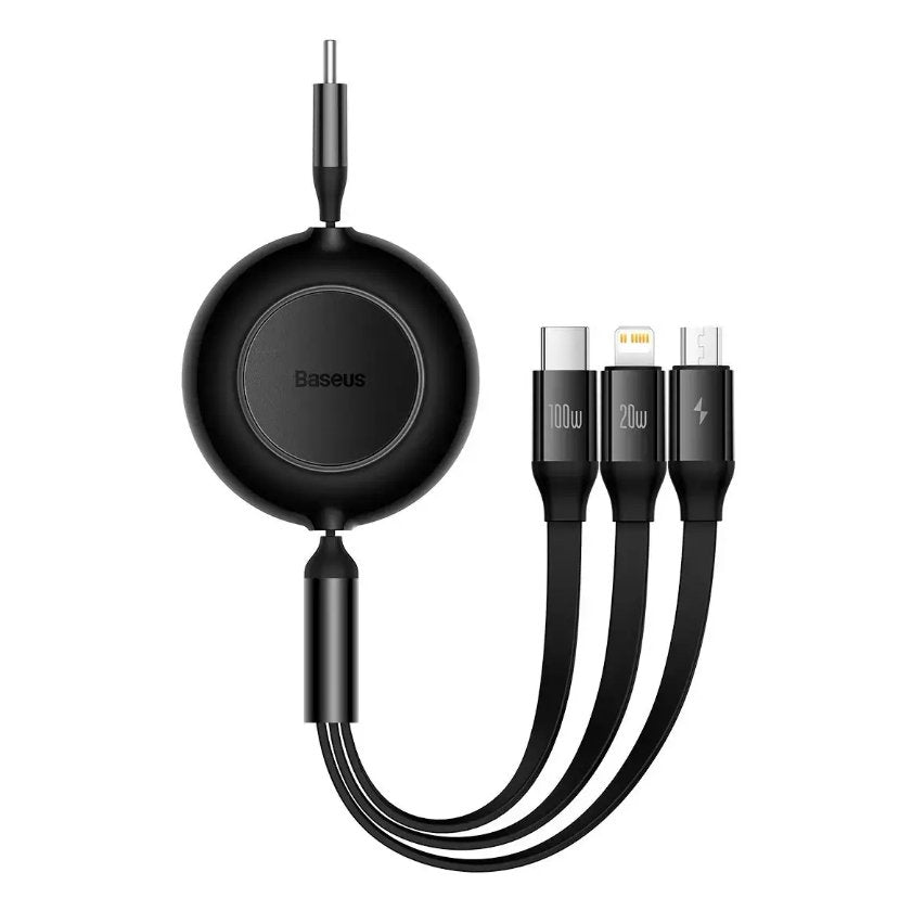 EAN 6932172609139 - Baseus CAMJ010201 cable USB USB 3.2 Gen 1 (3.1 Gen 1) 1,1 m USB C USB C/Micro USB-A/Lightning Negro imagen 1