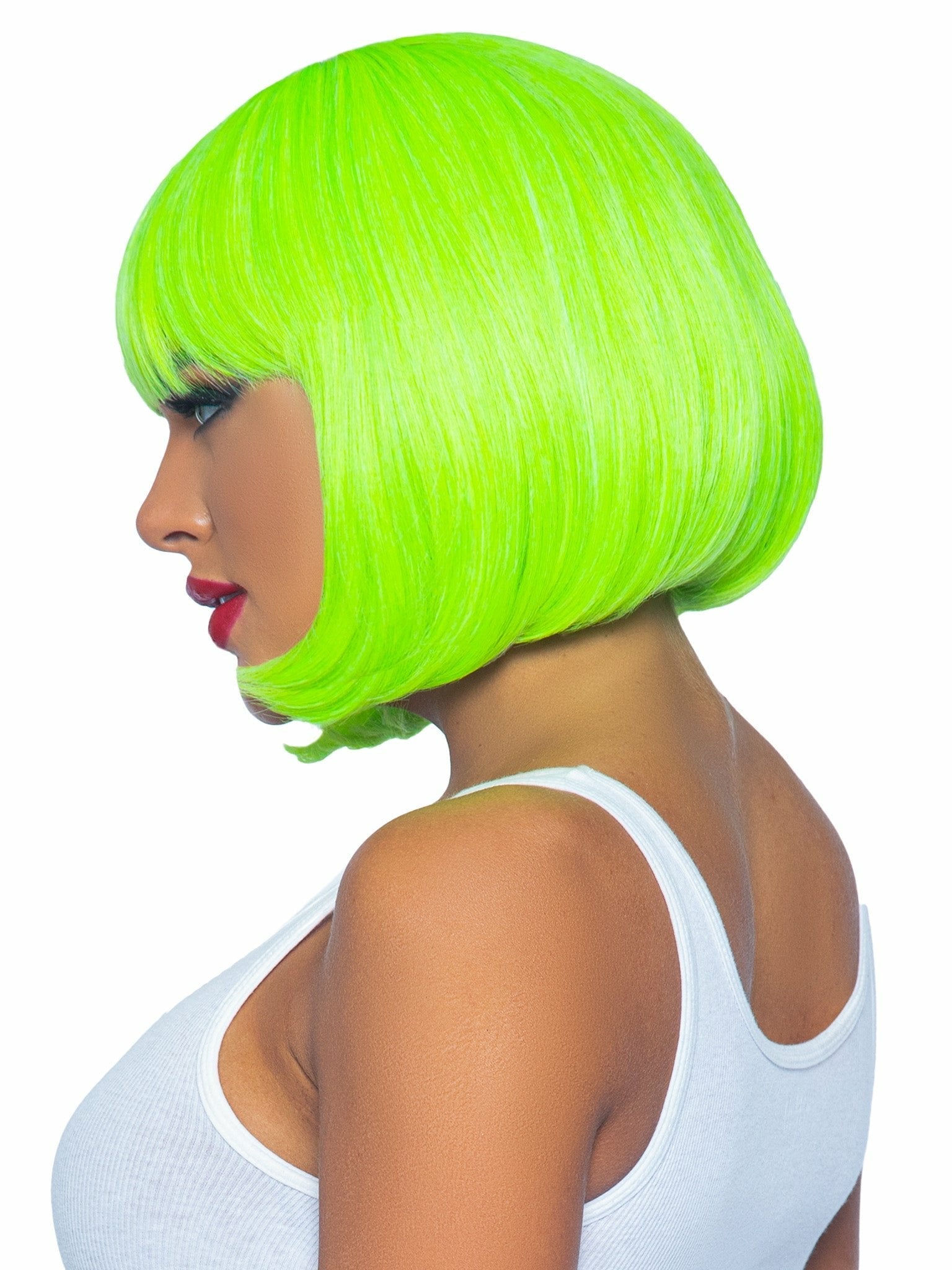 Leg Avenue - Peluca Bob Fluorescente Verde Neon