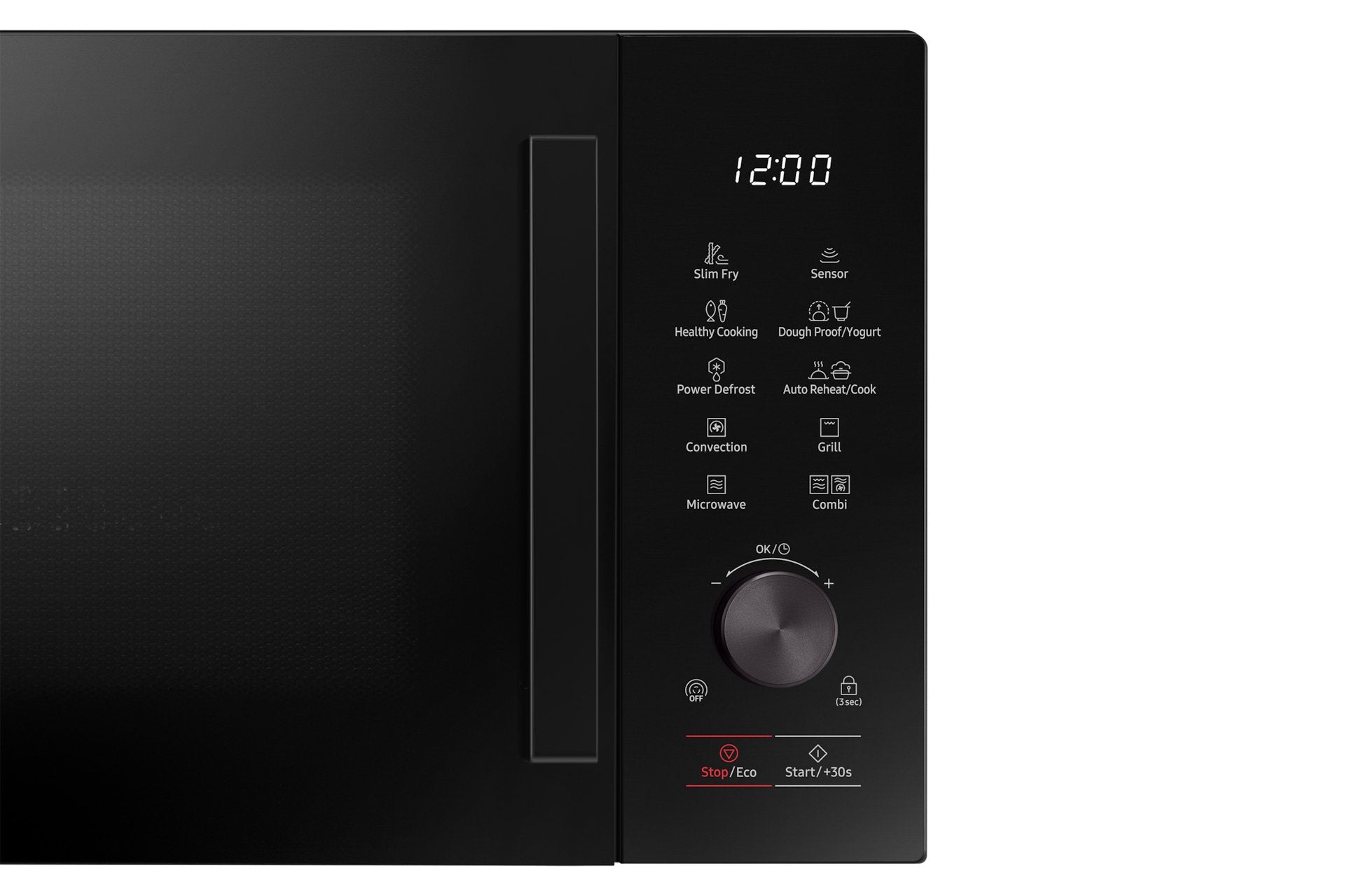 Microondas Samsung Mc28a5137ck/E1  Con Convección 28l 900w Negro - Sensor Cook