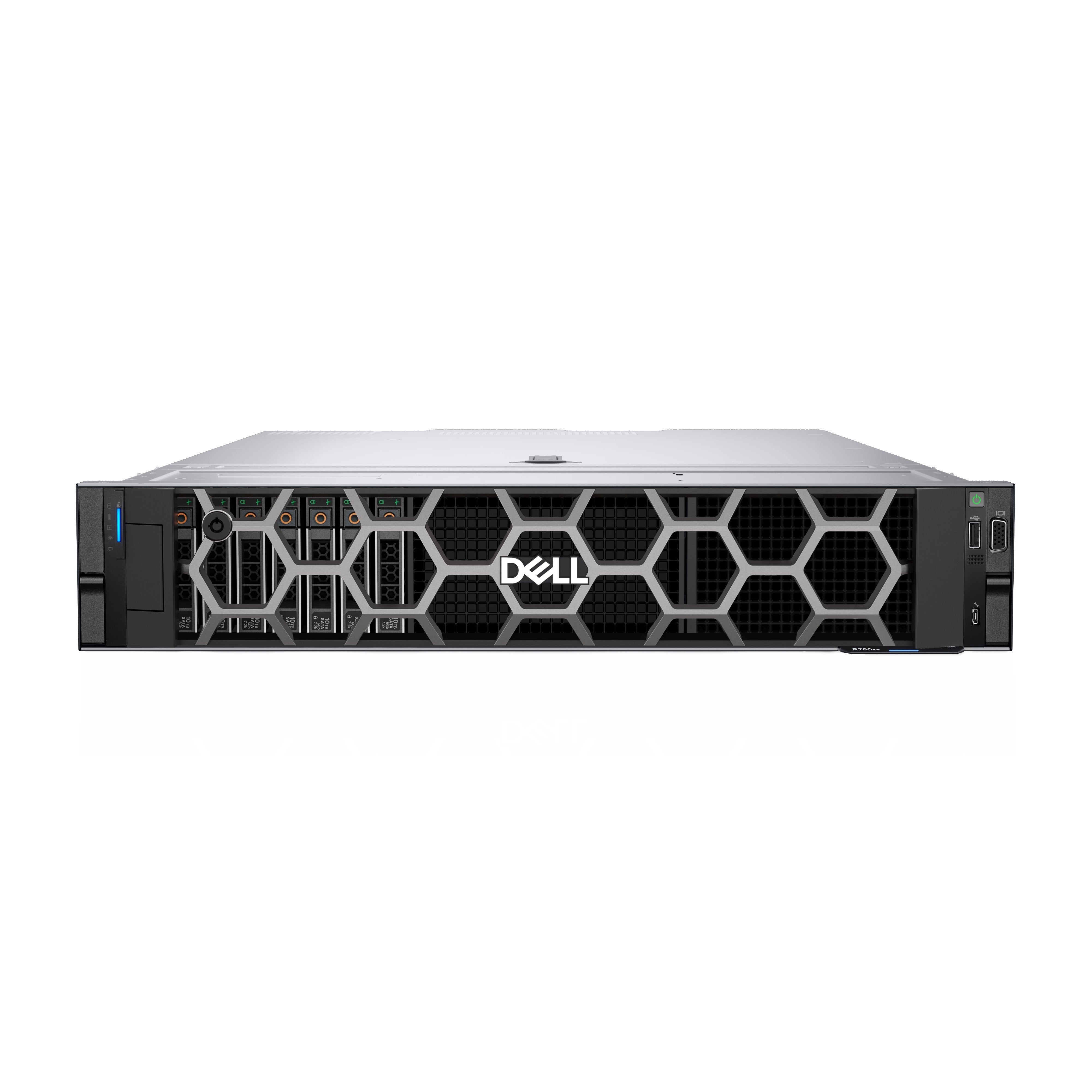 Servidor Dell Poweredge R760xs Xeon Silver 4514y 2x 32gb 2x Ssd 480gb