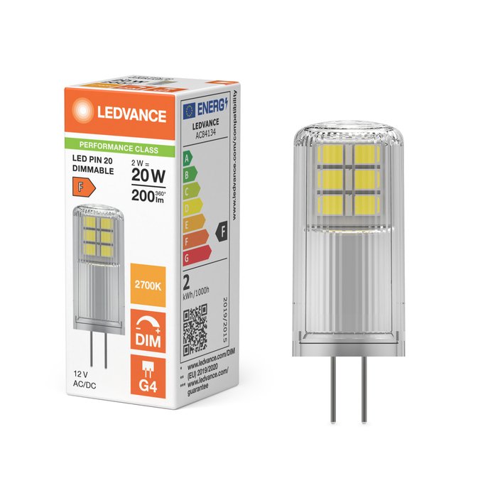 Osram Led Pin 12 V Dim P 2w 827 Clear G4 Dimmbare 12 V-Niedervolt-Led-Lampen Led P