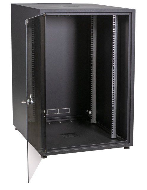 Netzwerkschrank Office 15he 600x800mm Ral9005 (Speditionsversand)
