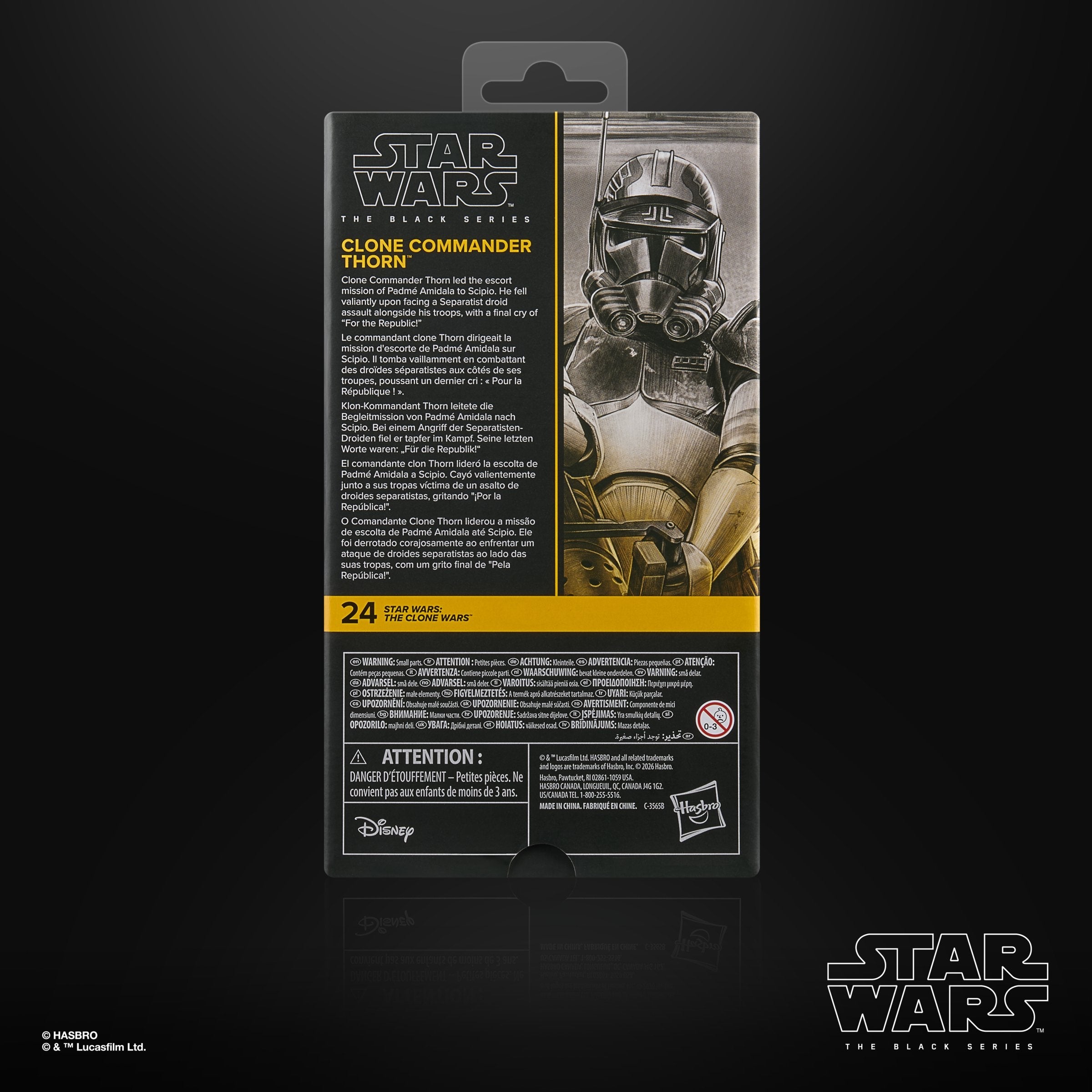 Figura Clone Commander Thorn The Clone Wars Star Wars 15cm