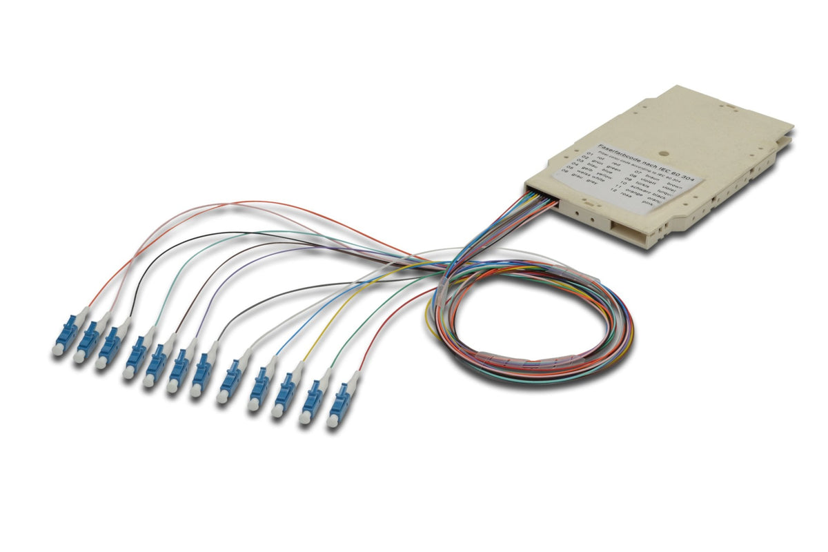 Casete De Empalme Digitus Con 12 Pigtails, Premontado, Lc, Os2, Caja De Empalme Gris A-96933-02-Upc