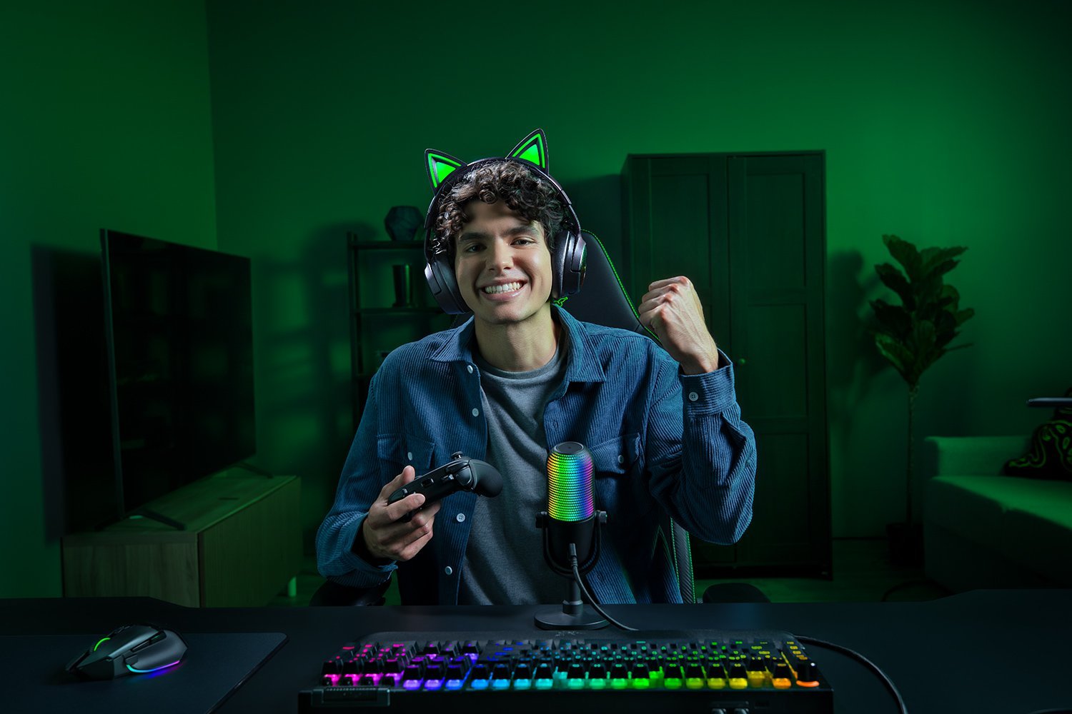 EAN 8887910061053 - Razer Kraken Kitty V3 Pro Auriculares Inalámbrico y alámbrico Diadema Juego USB tipo A Bluetooth Negro imagen 8