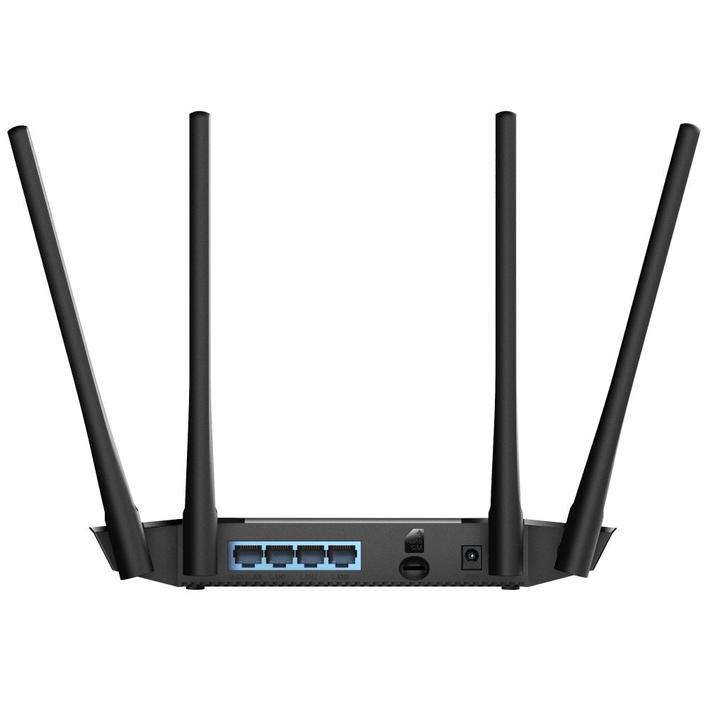 Cudy Lt400 Router Wifi N 4g Lte De 300 Mbps - 1x Puerto Wan 10/100mbps Y 3x Puertos Lan 10/100mbps - 4 Antenas Externas