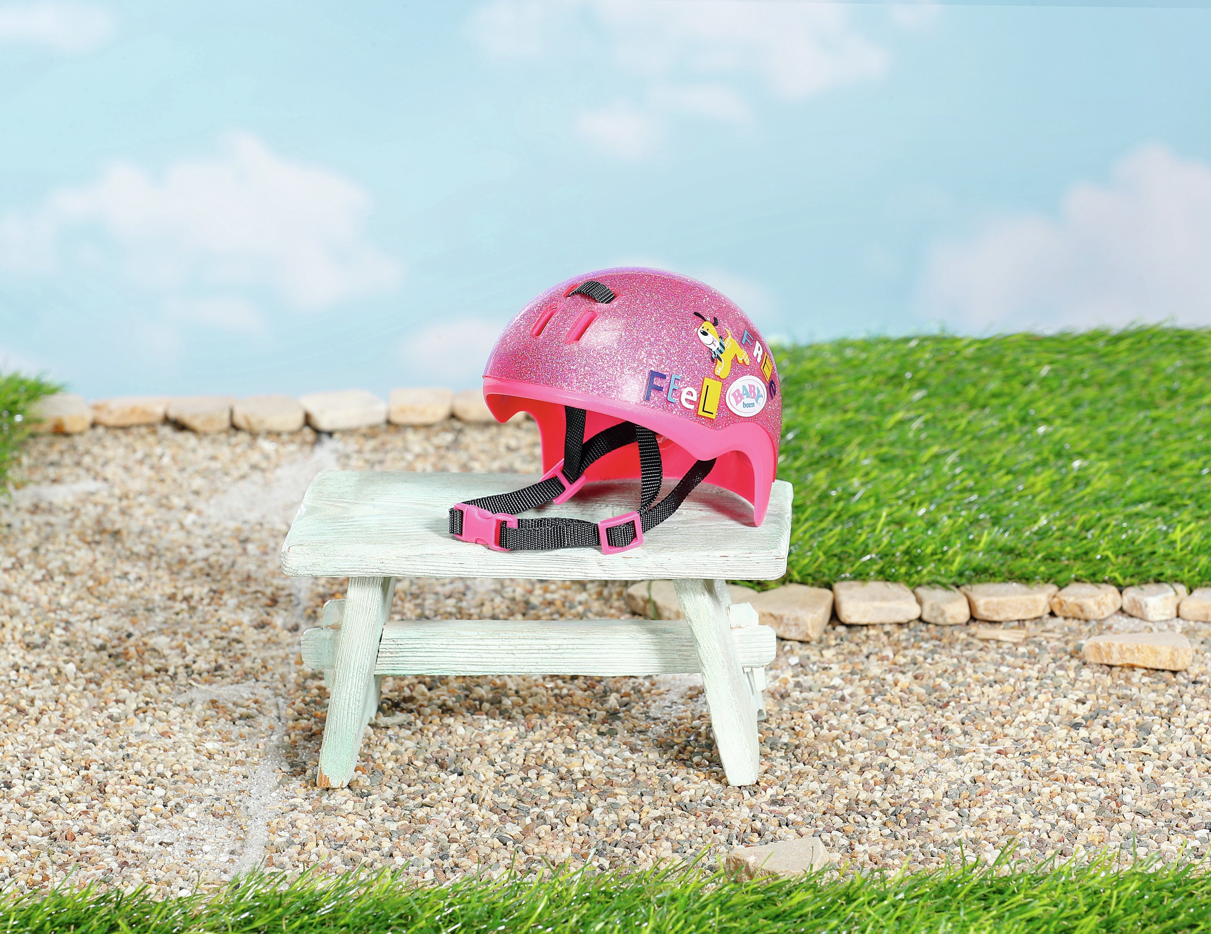 Casco De Bicicleta Zapf Creation Baby Born® 43 Cm, Accesorios Para Muñecas Rosa 836835