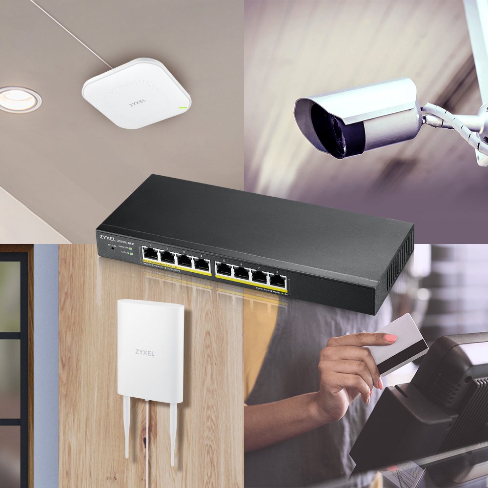 Zyxel 8-Port Gbe Smart Switch, Nebulaflex, Gs1915-8