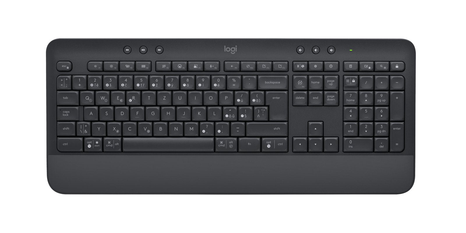 Teclado Checo, Eslovaco + Ratón Logitech Signature Mk650 Combo For Business Bluetooth Qwertz Grafito