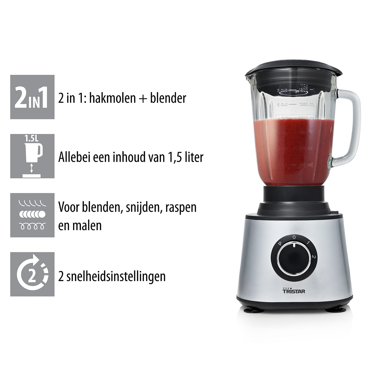 Processor Tristar Mx-4823 Food , Stainless Steel Black
