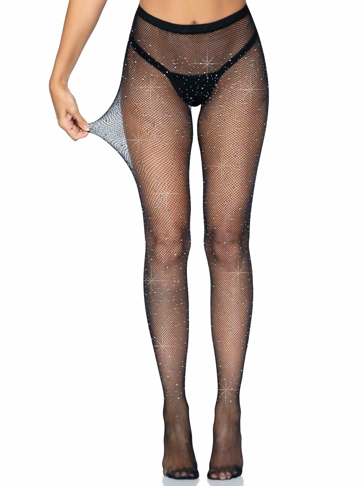 Leg Avenue - Medias De Red Con Abertura