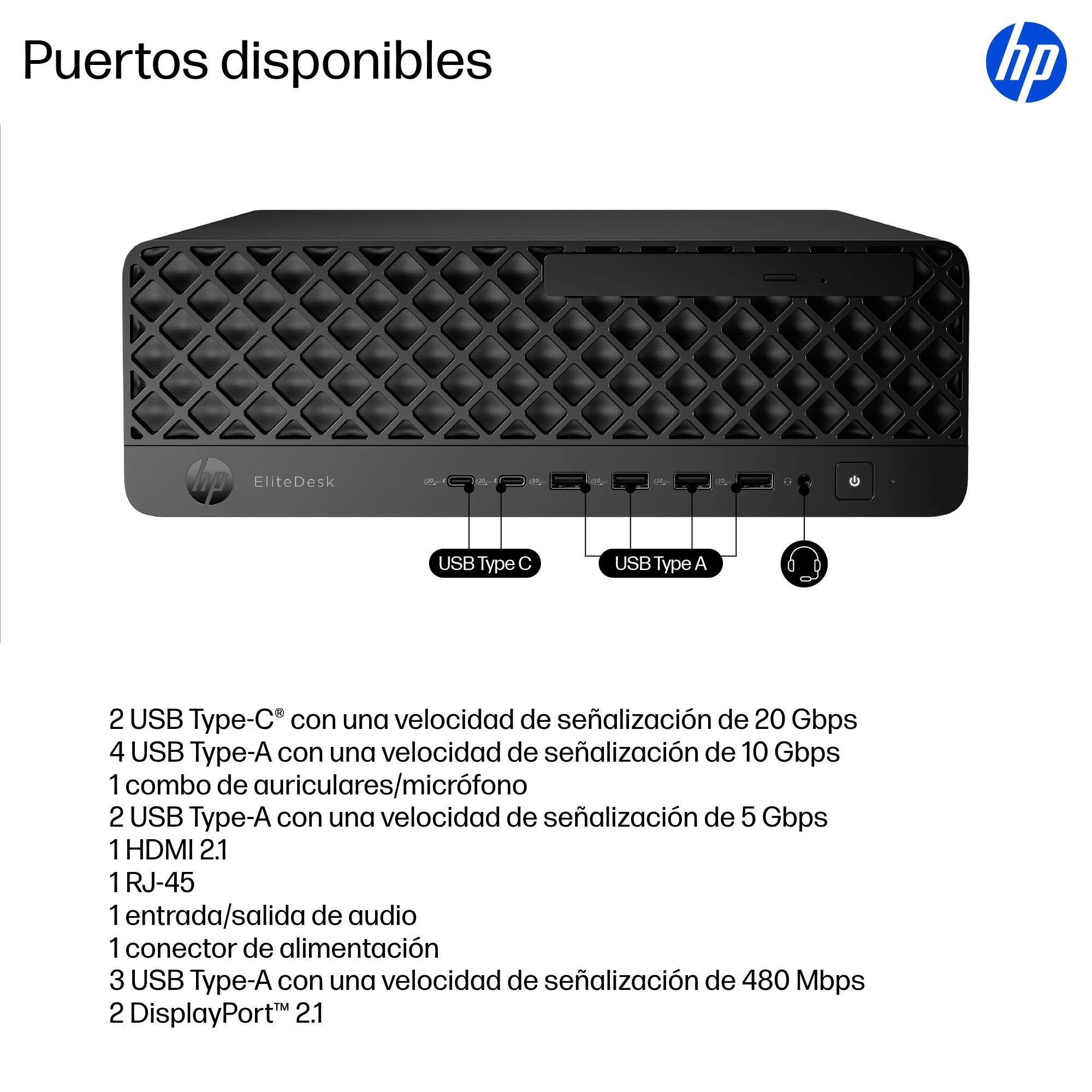 EAN 826581234838 - HP EliteDesk 8 SFF G1i Desktop AI PC Wolf Pro Security Edition Intel Core Ultra 5 235 32 GB DDR5-SDRAM 1 T imagen 4