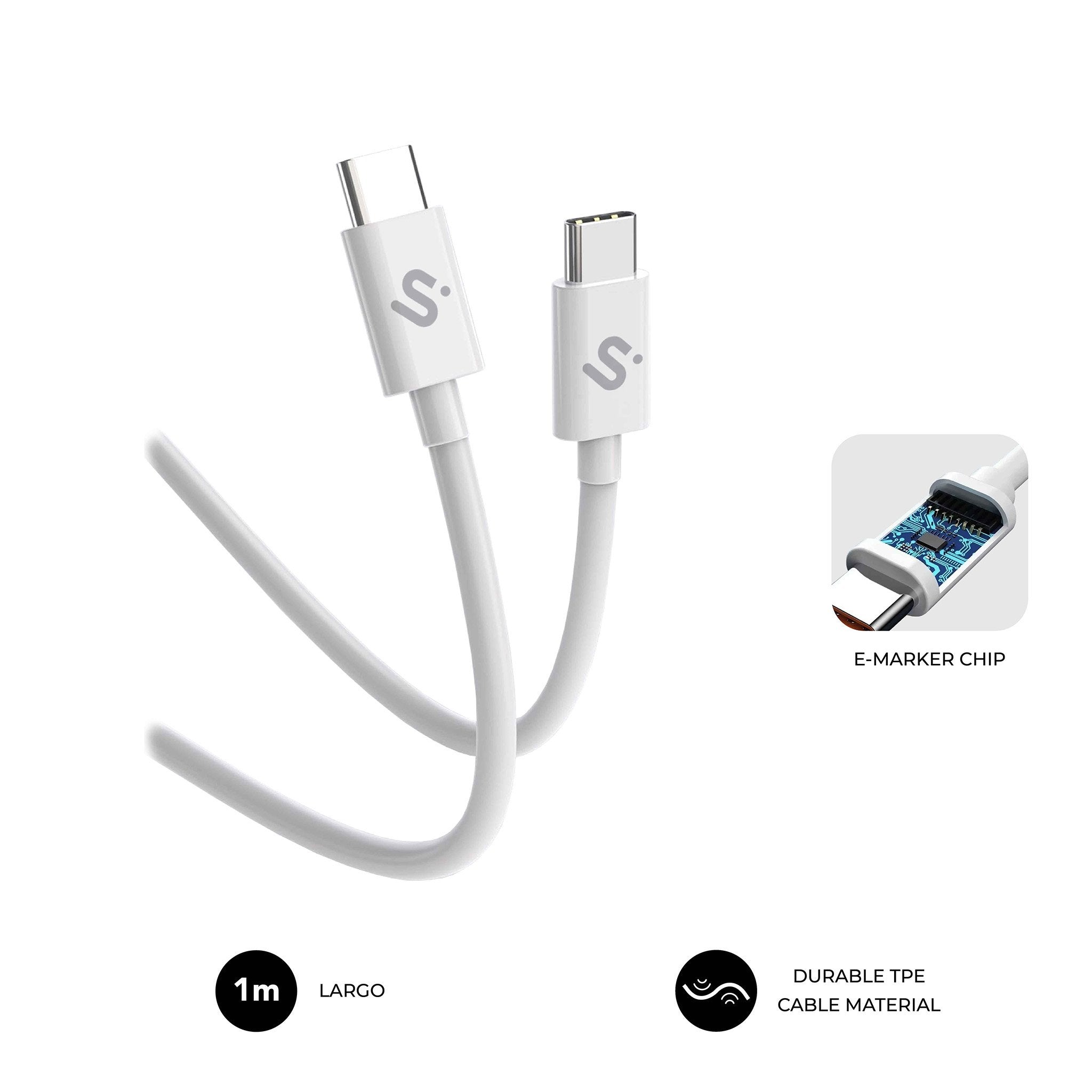 EAN 8436586743598 - SUBBLIM SUBCAB-C10010 cable USB USB 2.0 USB C Blanco imagen 1
