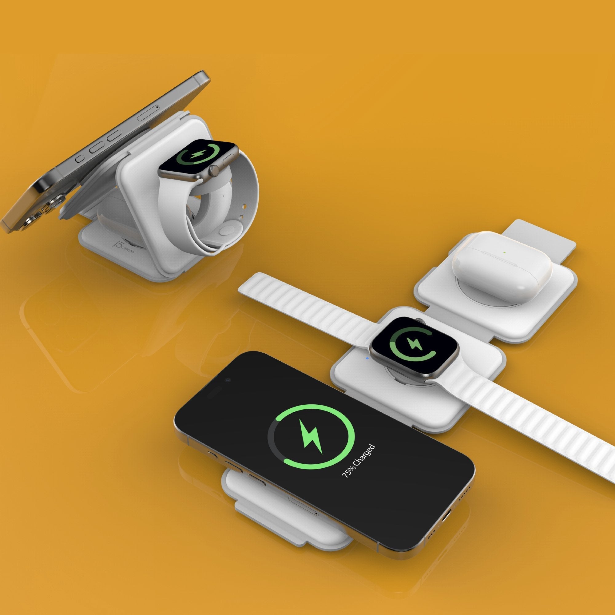 Qi2 3-In-1 Magnetic Travel Char