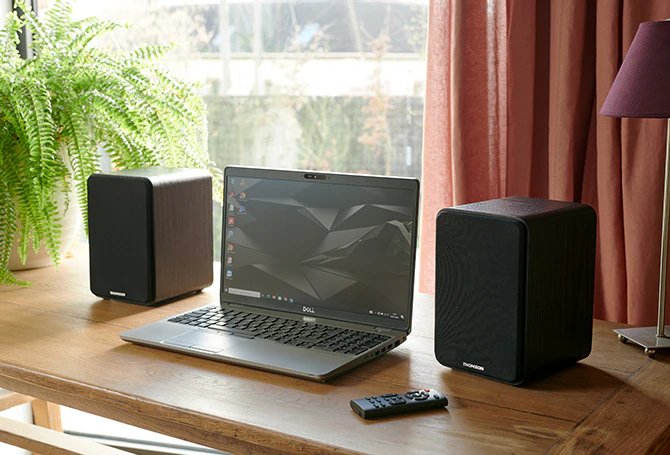 Thomson Ws600duo Altavoces De Estanteria - Potencia Musical 100w -  Color Negro