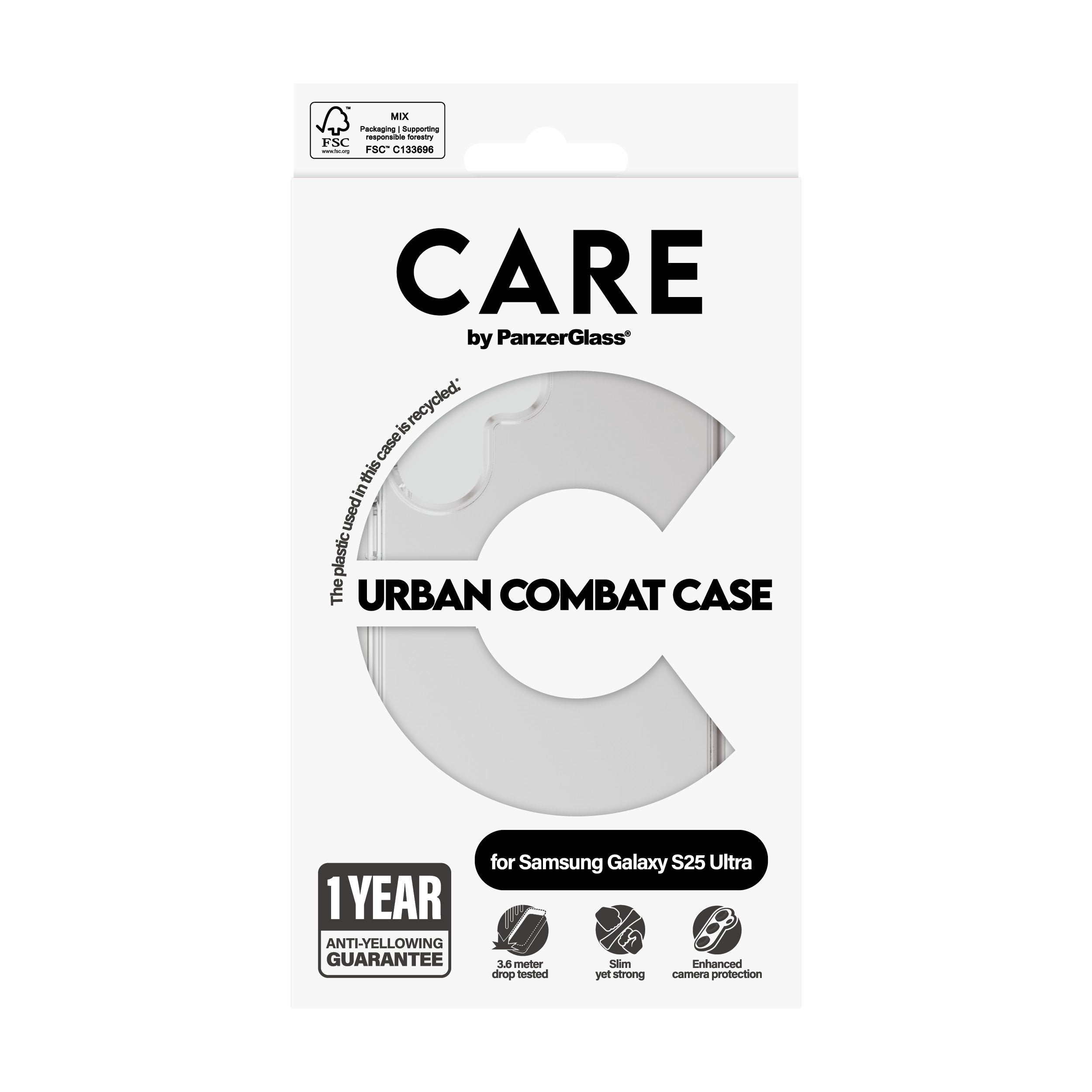 EAN 5715685016905 - PanzerGlass CARE™ by ® Urban Combat Case Transparent Samsung Galaxy S25 Ultra funda para teléfono móvil T imagen 3