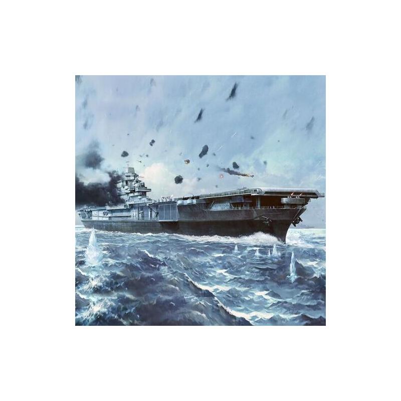 Academy Yorktown Cv-5    Battle Of Midaway 1/700