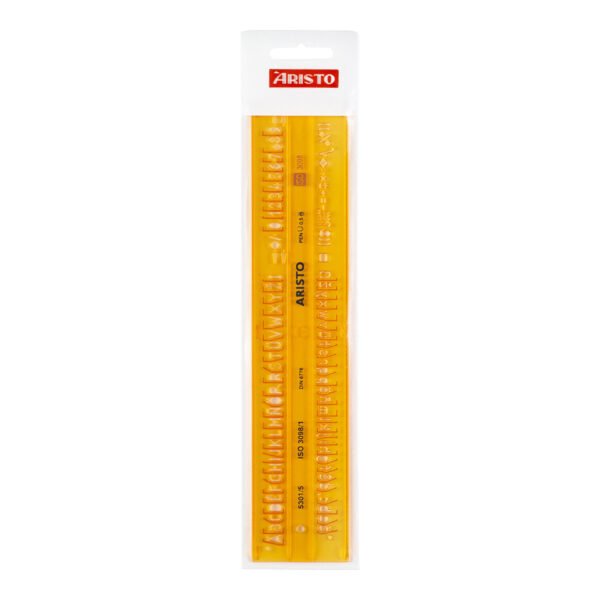 Arimo Schriftschablone Gerade 5 Mm Iso 3098-1 Din 6776