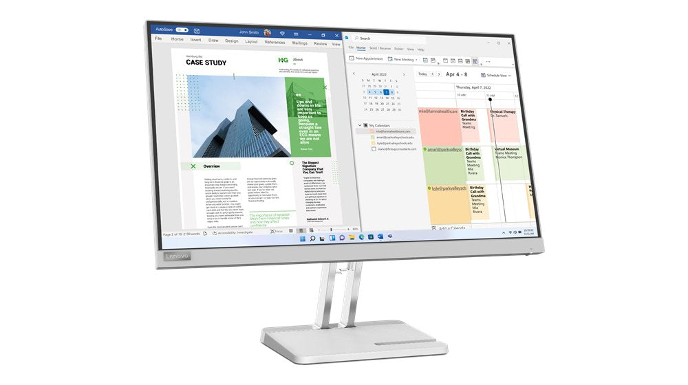 Monitor Lenovo 24.5" L25e-40 62,2 Cm 1920 X 1080 Pixeles Full Hd Gris24.5" Fhd 1xvga 1xhdmi Plata Vesa
