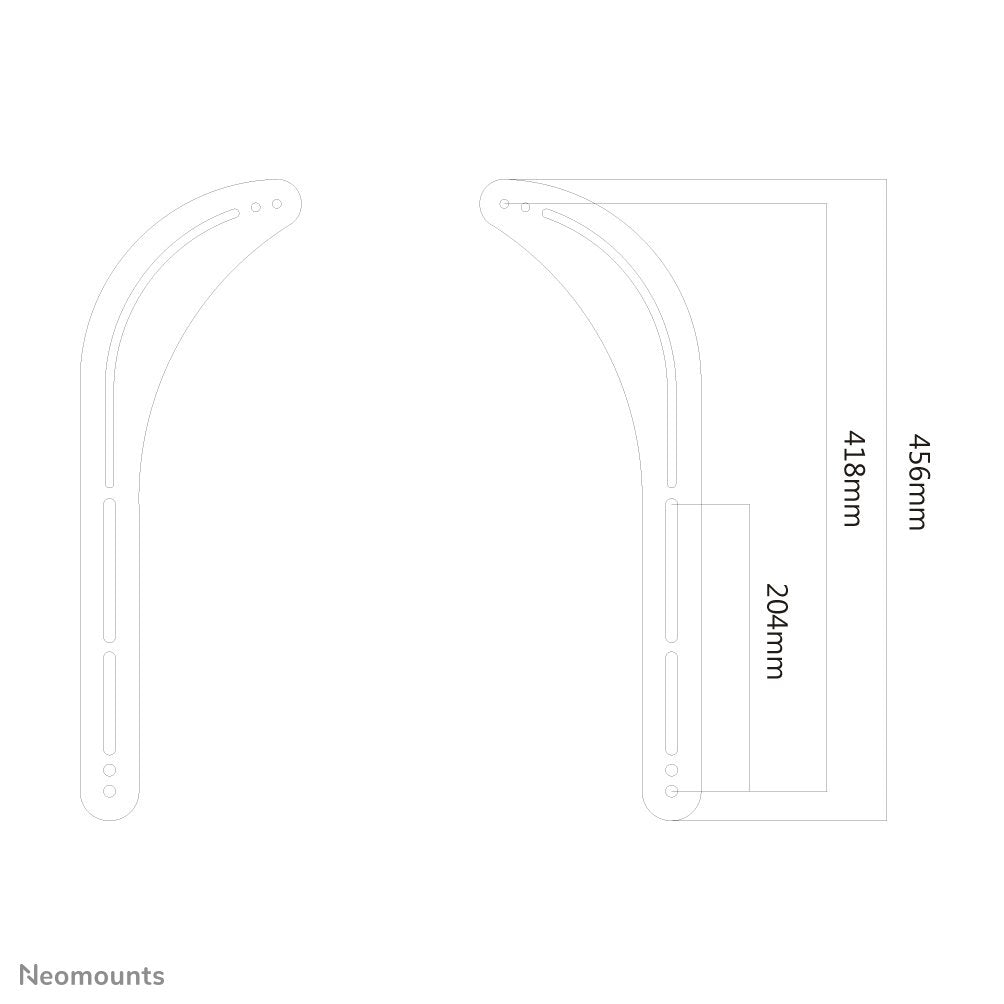 Soporte De Pared Para Sonos Playbar Newstar Nm-Usp100black (Negro)