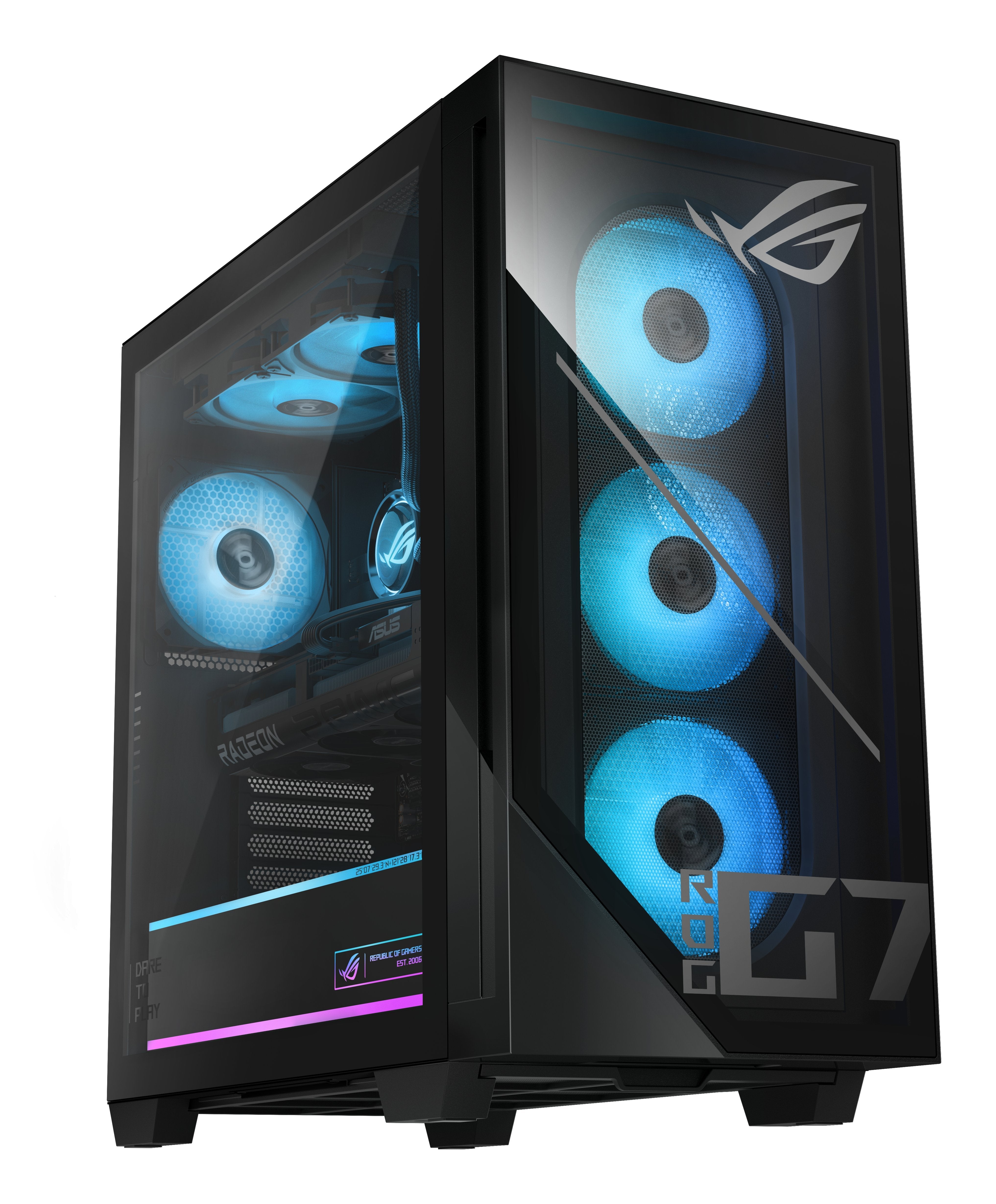 Asus Rog Gm700 Gm700tz-R9800x283w Ryz7-9800x 3d 32gb 2tbssd Rx9070xt W11 Home