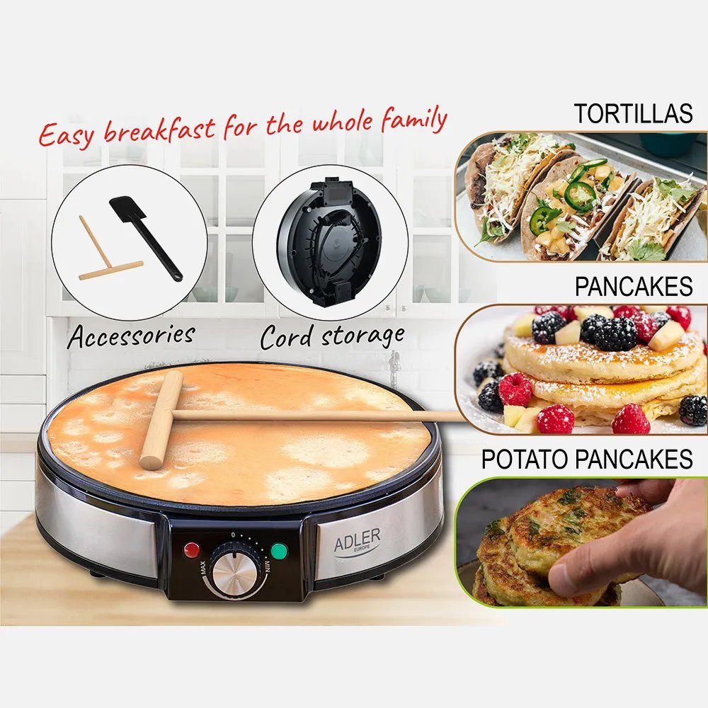EAN 5903887807043 - Fabrilamp P034AD3058 crepera 1 crep(s) 1600 W Plata, Negro imagen 4