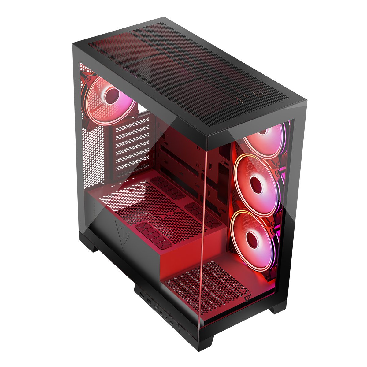 Caja  Pc Modecom  Volcano Space Apex Argb  Midi Usb 3.0 X 2  Cype-C