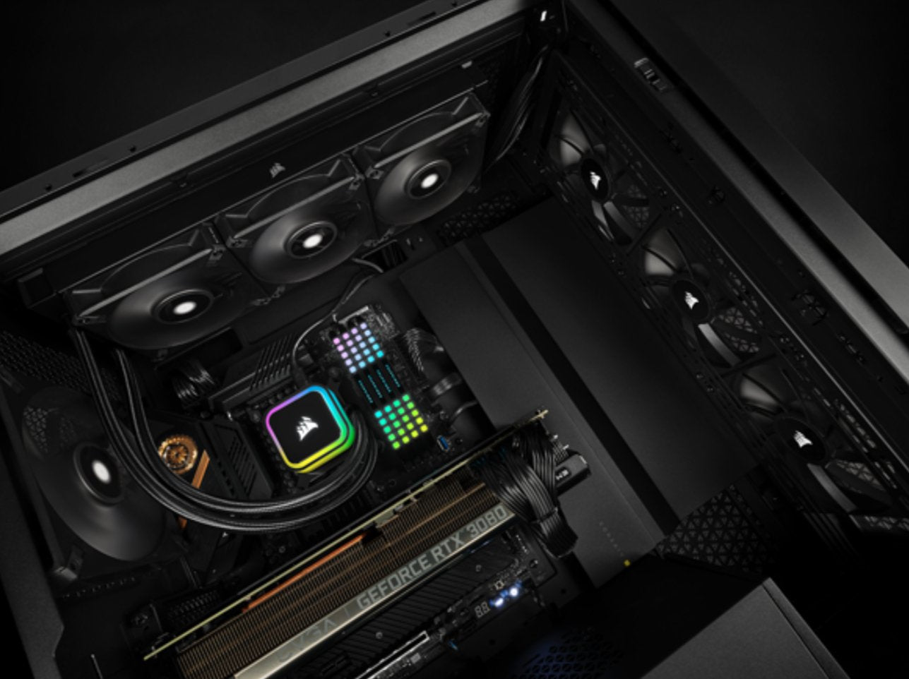 Corsair H100i Refrigerador De Aire Negro 1 Pieza(S)