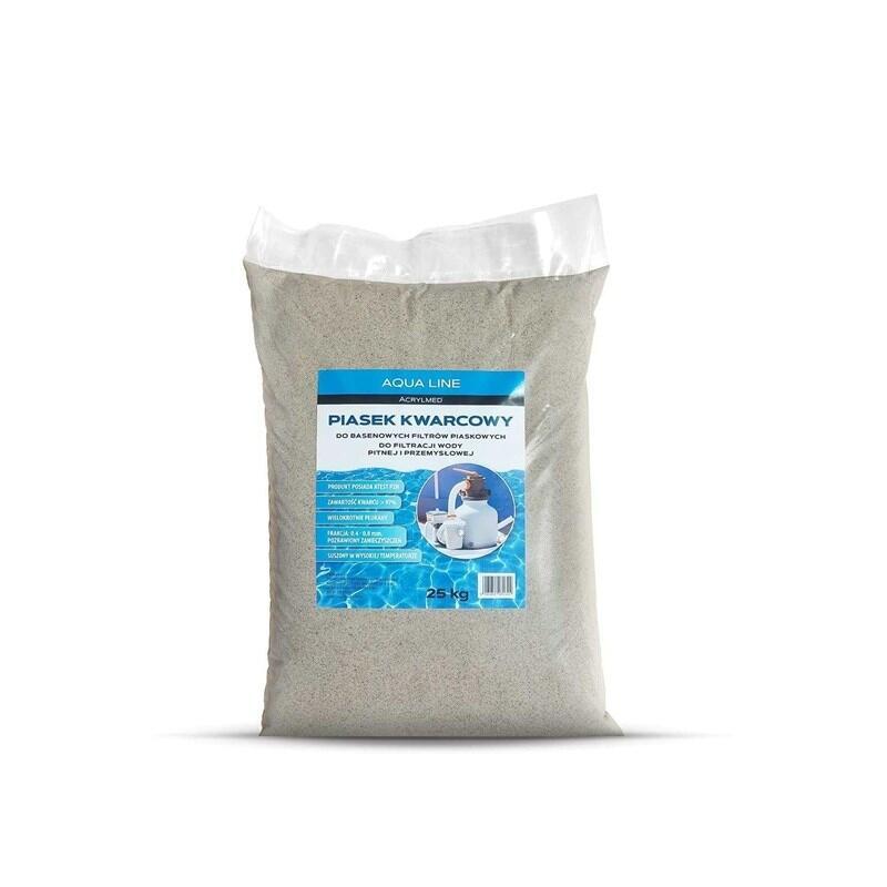 Acrylmed Arena De Cuarzo Para Filtros De Piscina, 25 Kg