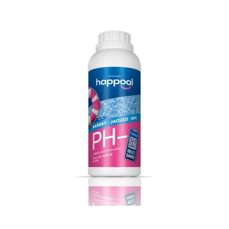Acrylmed Calcid Minus Líquido Para Reducir El Ph Del Agua De La Piscina, 1 L