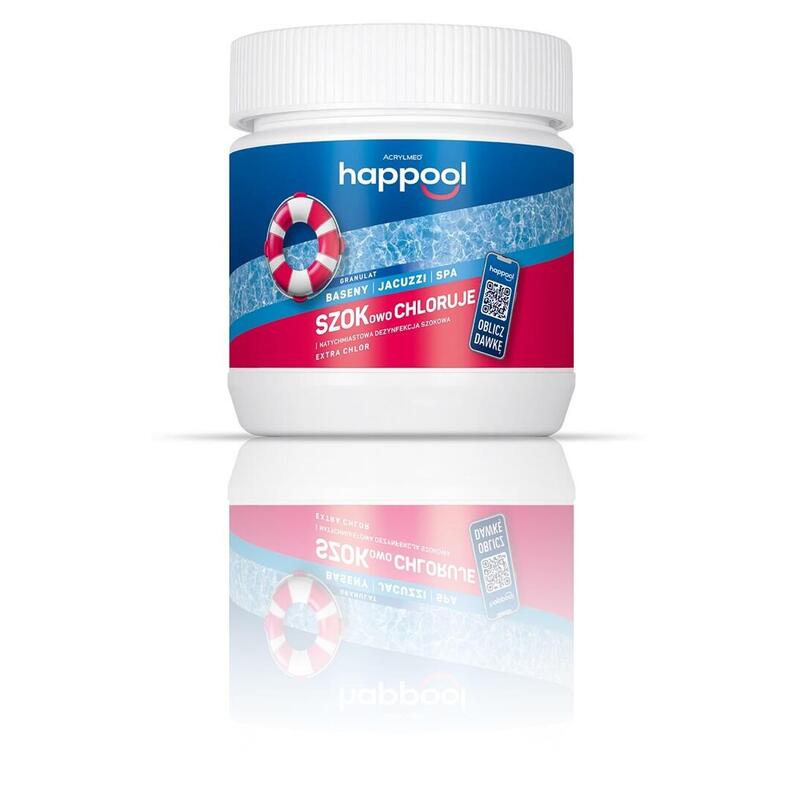 Acrylmed Extra Chlor Granulado Para Combatir Algas, Hongos Y Bacterias En Piscinas, 0,4 Kg.