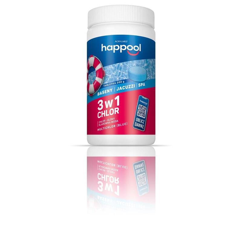 Acrylmed Multichlor Blue Pastillas Para Aumentar El Nivel De Cloro Y Combatir Las Algas, 200 G