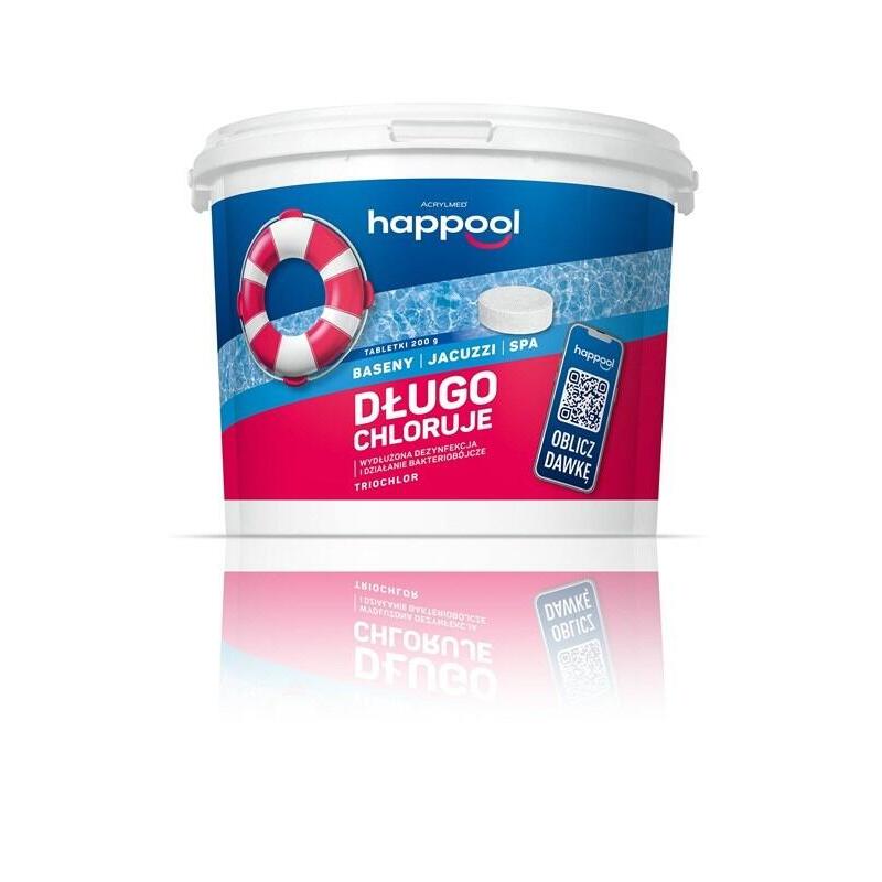 Acrylmed Triochlor Pastillas De Cloro De Acción Prolongada, 200 G / 3 Kg