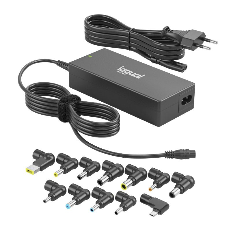 EAN 8435364320198 - iggual CUA-C-12T-90W adaptador e inversor de corriente Interior Negro imagen 1