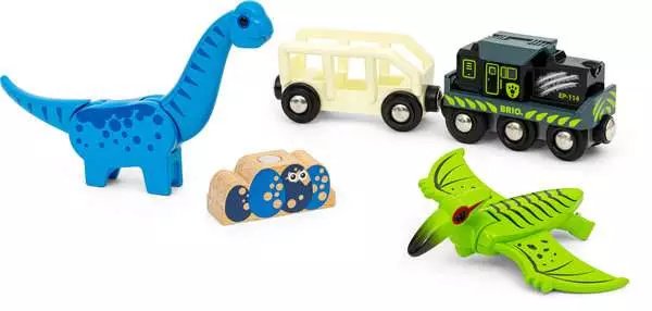 Brio World World World Dinosaur Battery Zug, Play Vehicle 63609600